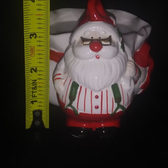 Omnibus Santa Candle Holder Christmas Holly Berry Candle Holder Holiday Decor - Picture 9 of 9